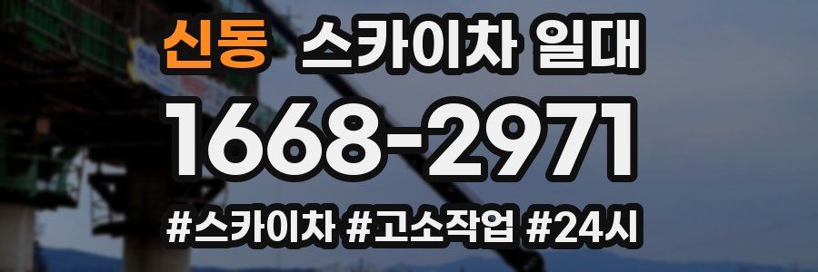 신동 스카이차 일대