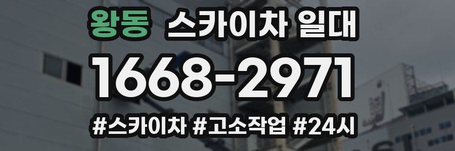 왕동 스카이차 일대