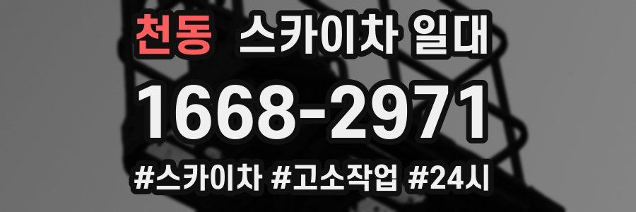 천동 스카이차 일대