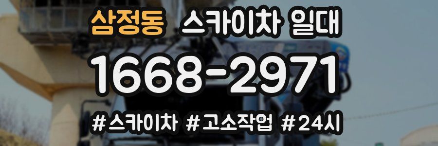 삼정동 스카이차 일대