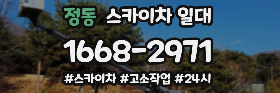 정동 스카이차 일대