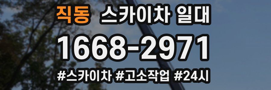 직동 스카이차 일대
