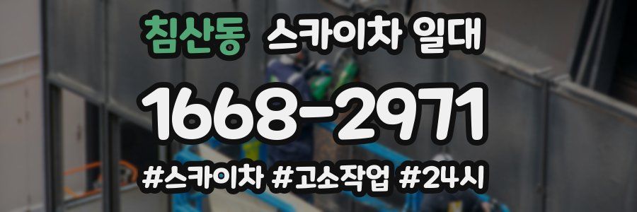 침산동 스카이차 일대