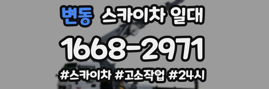 변동 스카이차 일대