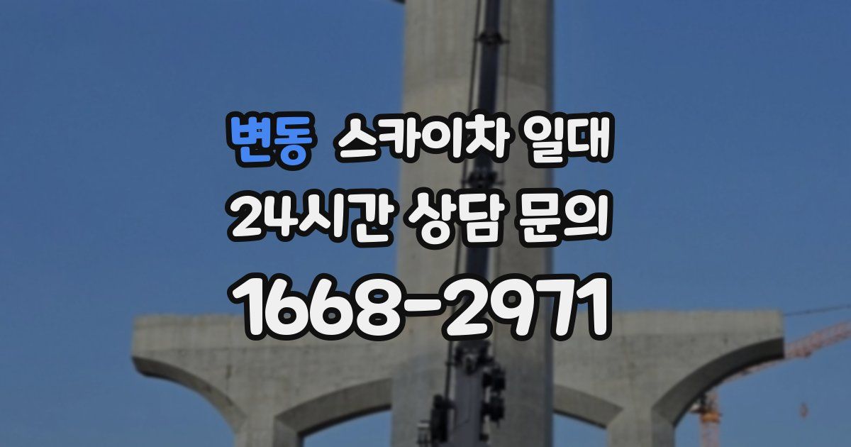 변동 스카이차 일대