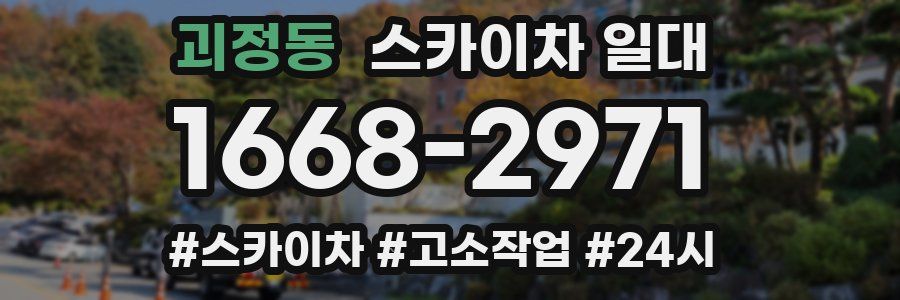 괴정동 스카이차 일대