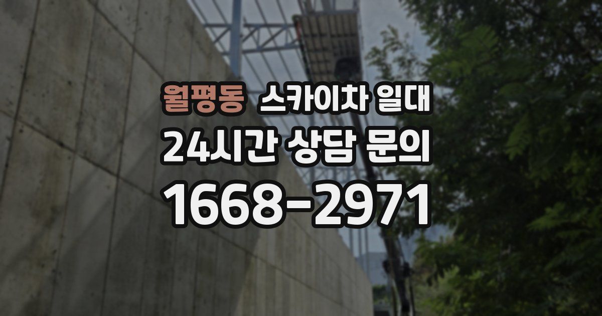 월평동 스카이차 일대