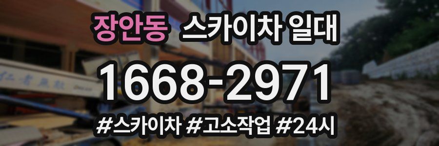 장안동 스카이차 일대