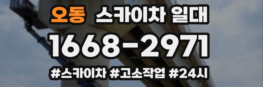 오동 스카이차 일대