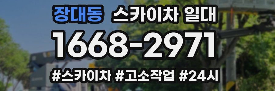 장대동 스카이차 일대