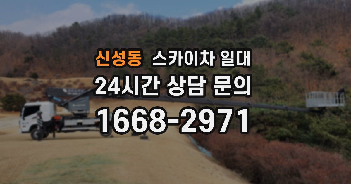 신성동 스카이차 일대