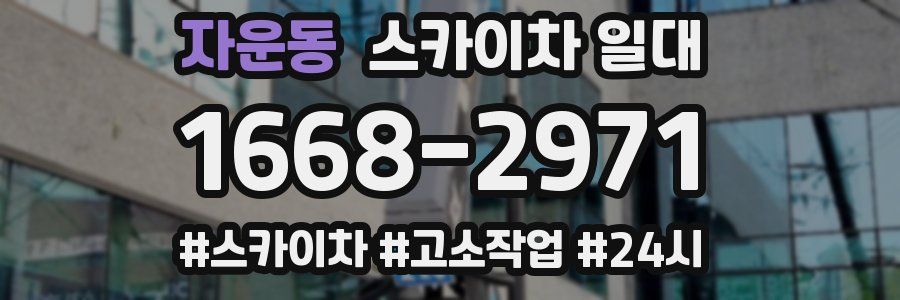 자운동 스카이차 일대