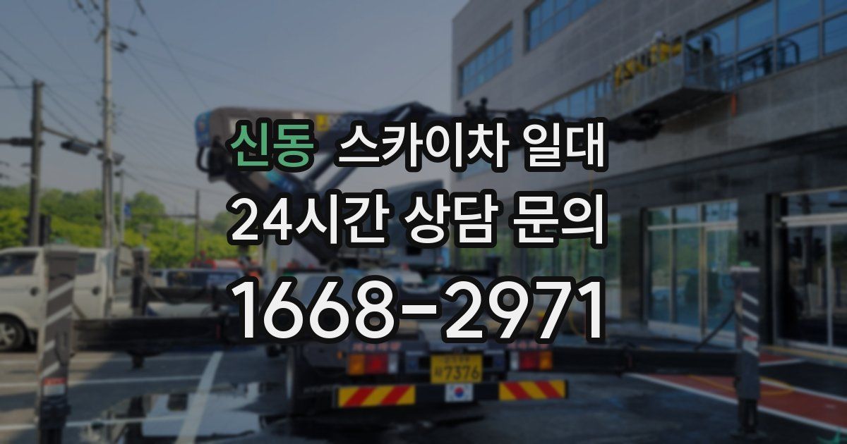 신동 스카이차 일대