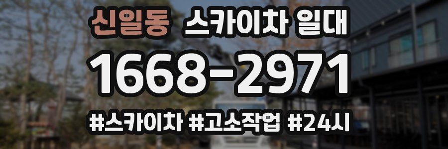 신일동 스카이차 일대