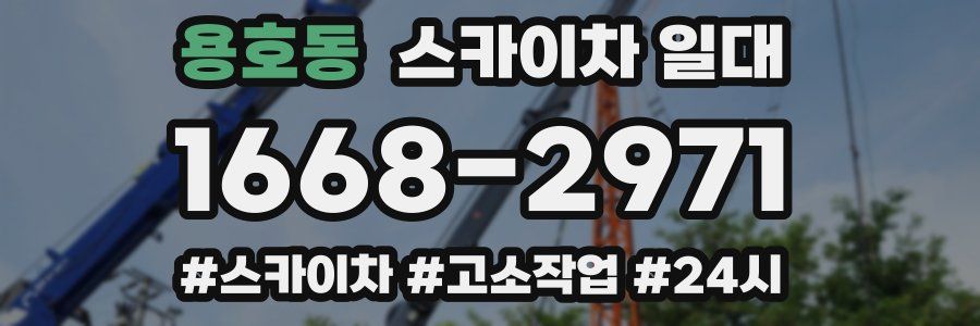 용호동 스카이차 일대