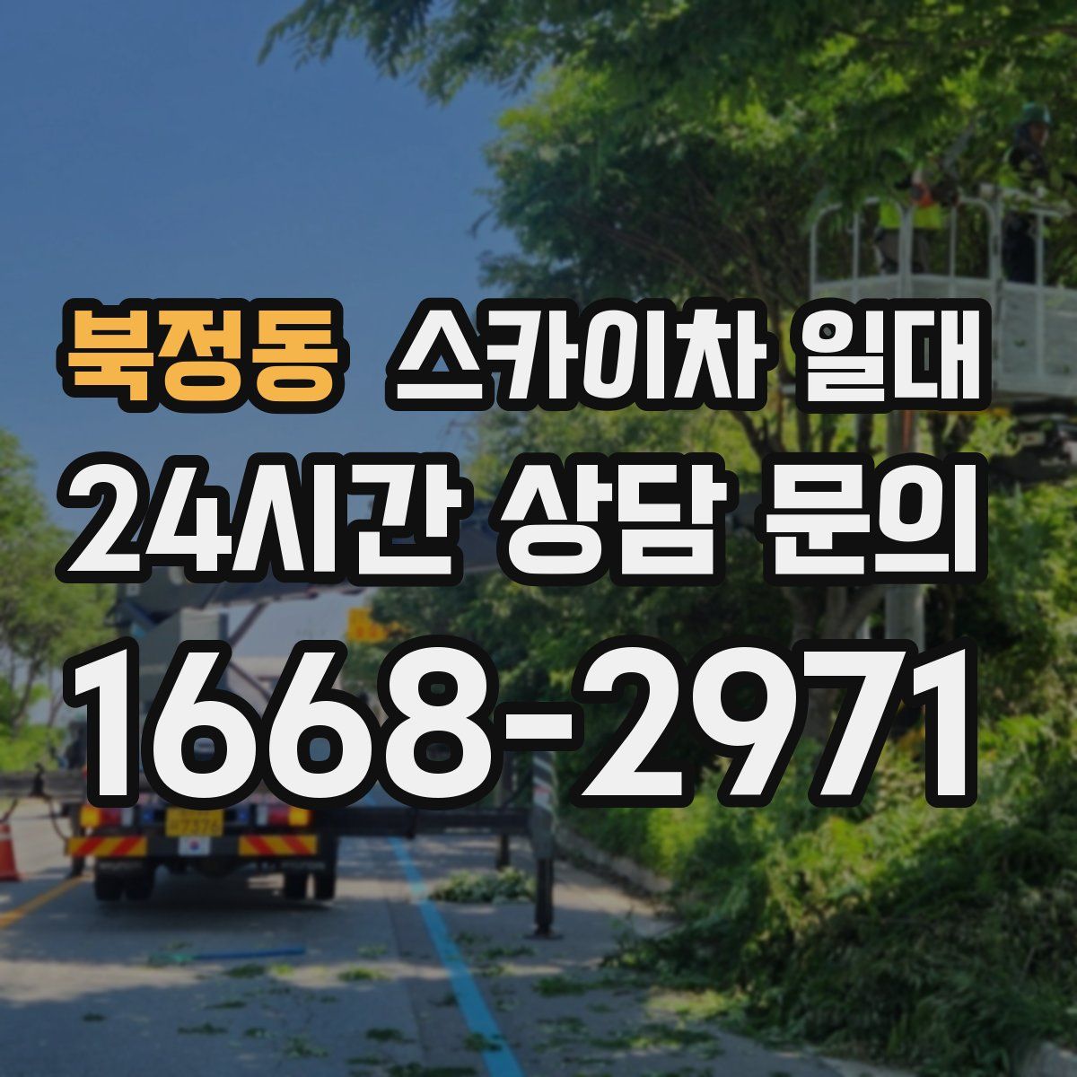 북정동 스카이차 일대