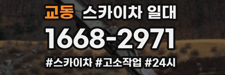 교동 스카이차 일대
