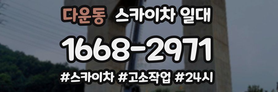 다운동 스카이차 일대