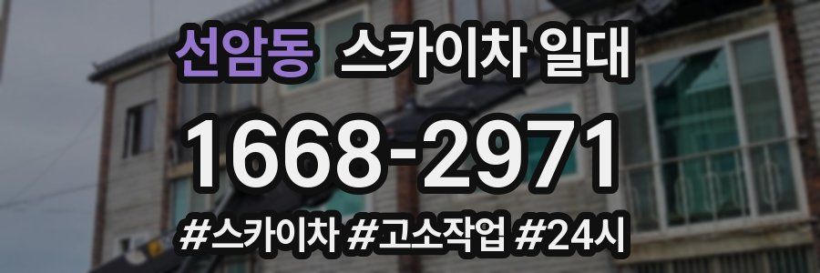 선암동 스카이차 일대