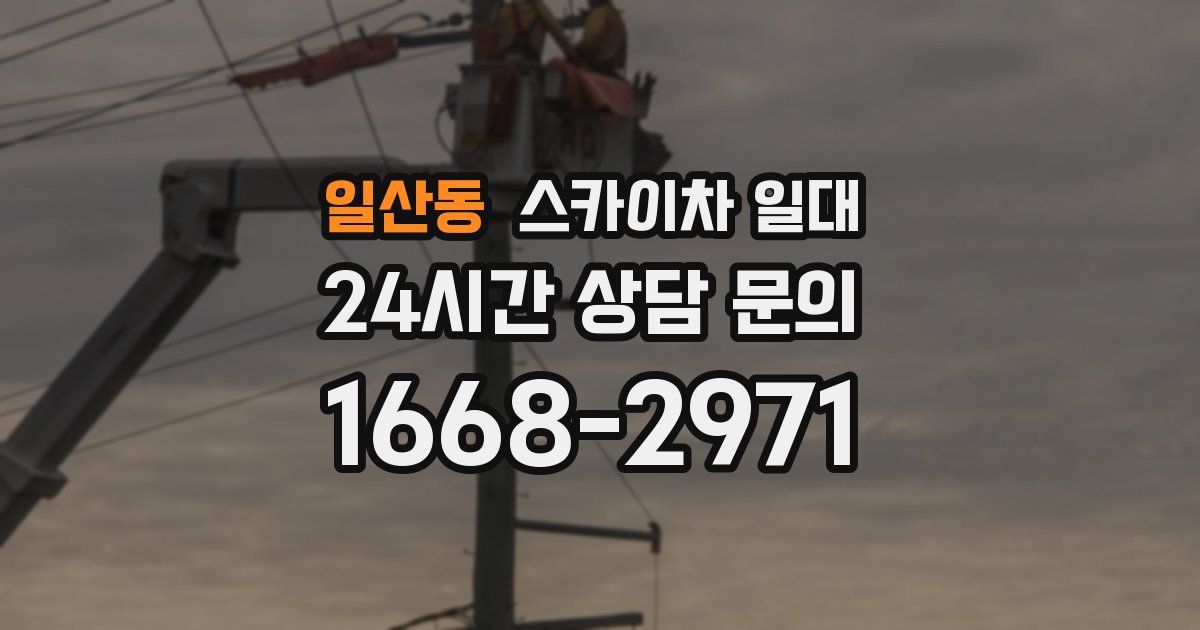 일산동 스카이차 일대