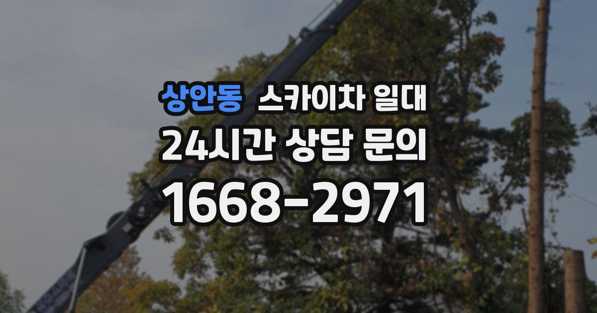상안동 스카이차 일대