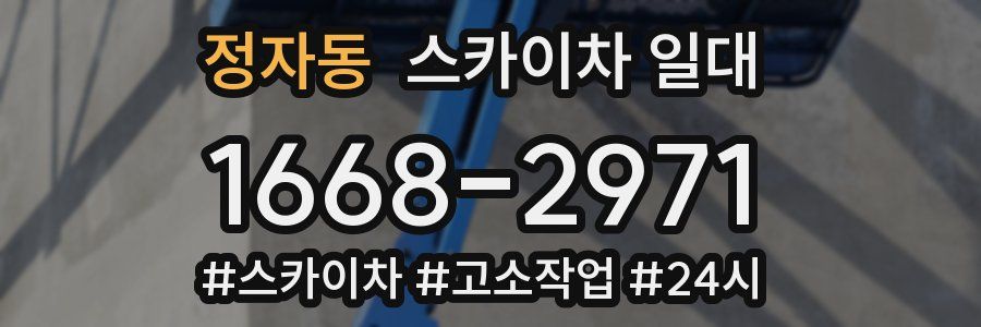 정자동 스카이차 일대