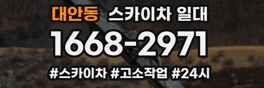 대안동 스카이차 일대