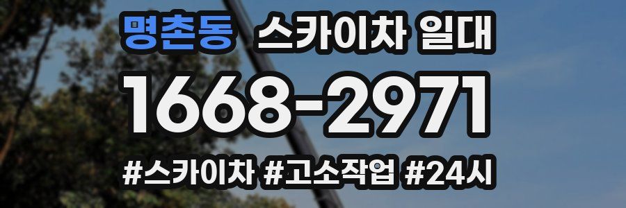 명촌동 스카이차 일대