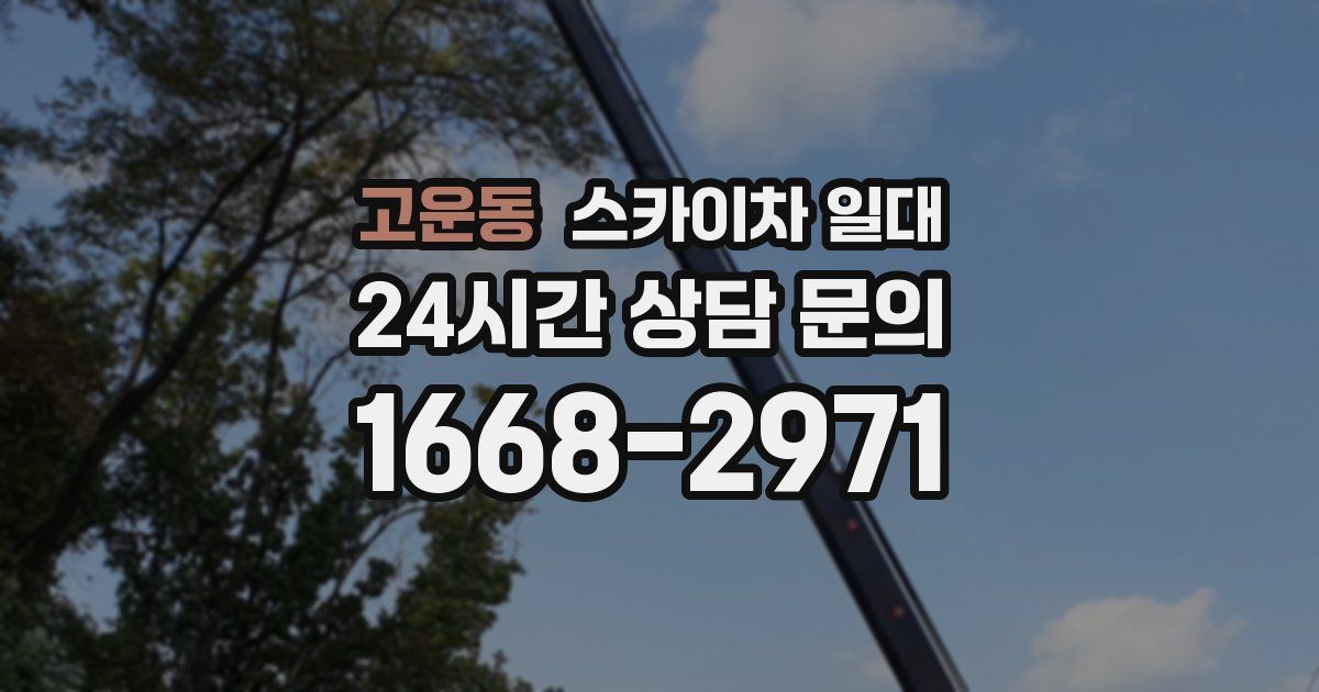 고운동 스카이차 일대