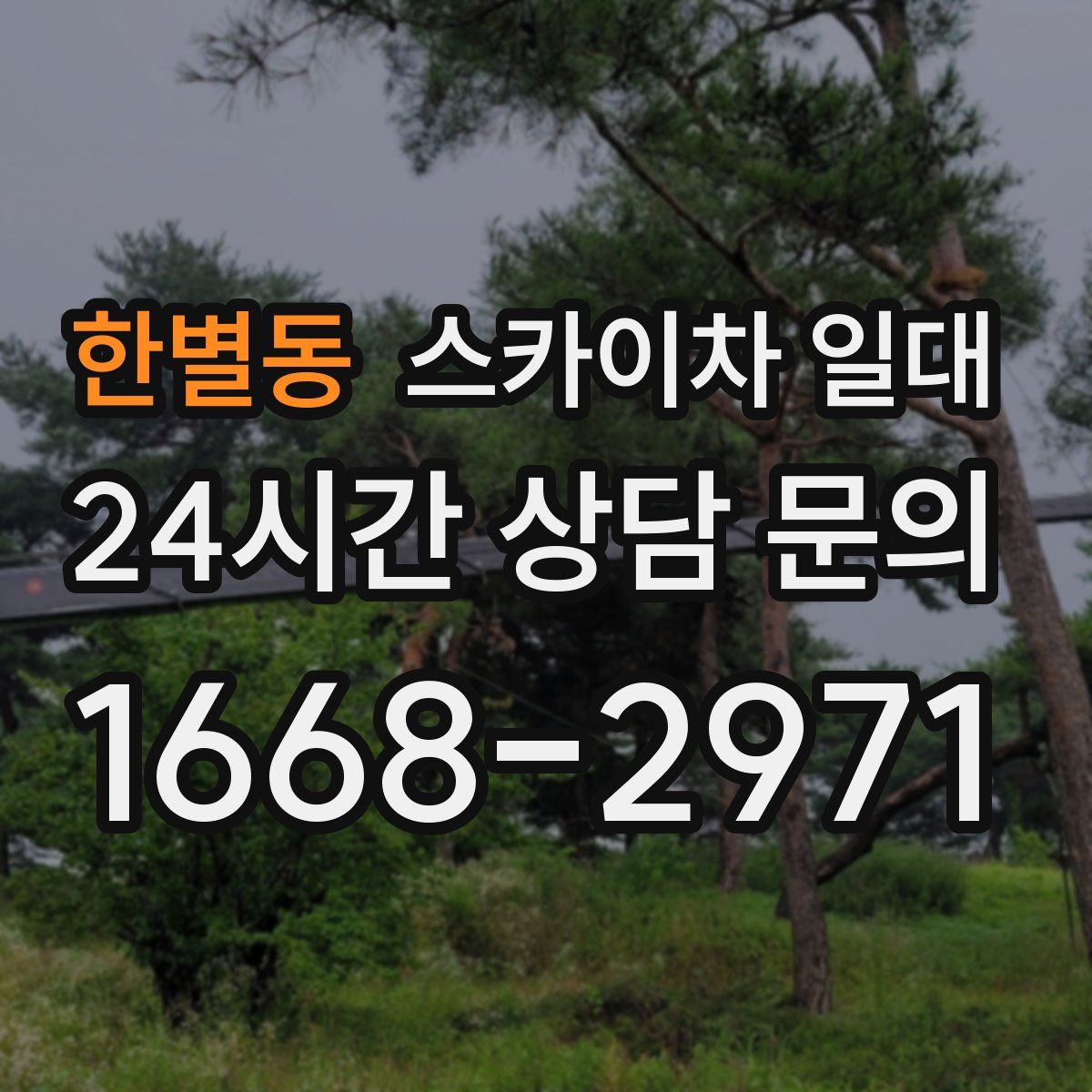 한별동 스카이차 일대