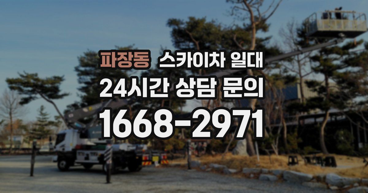 파장동 스카이차 일대