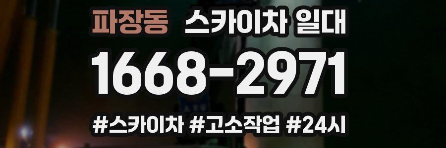파장동 스카이차 일대