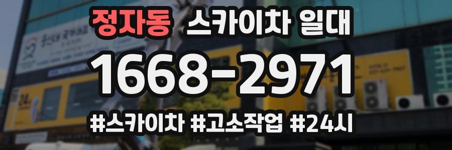 정자동 스카이차 일대