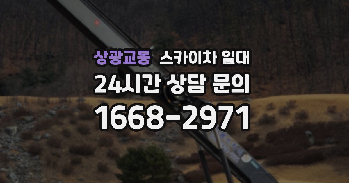 상광교동 스카이차 일대