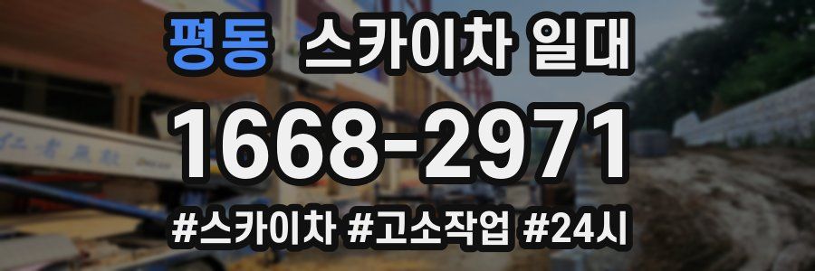 평동 스카이차 일대