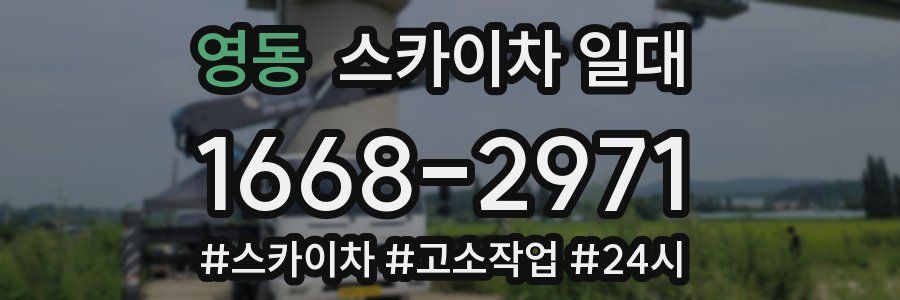 영동 스카이차 일대