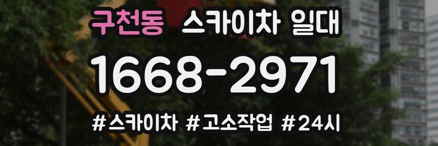 구천동 스카이차 일대