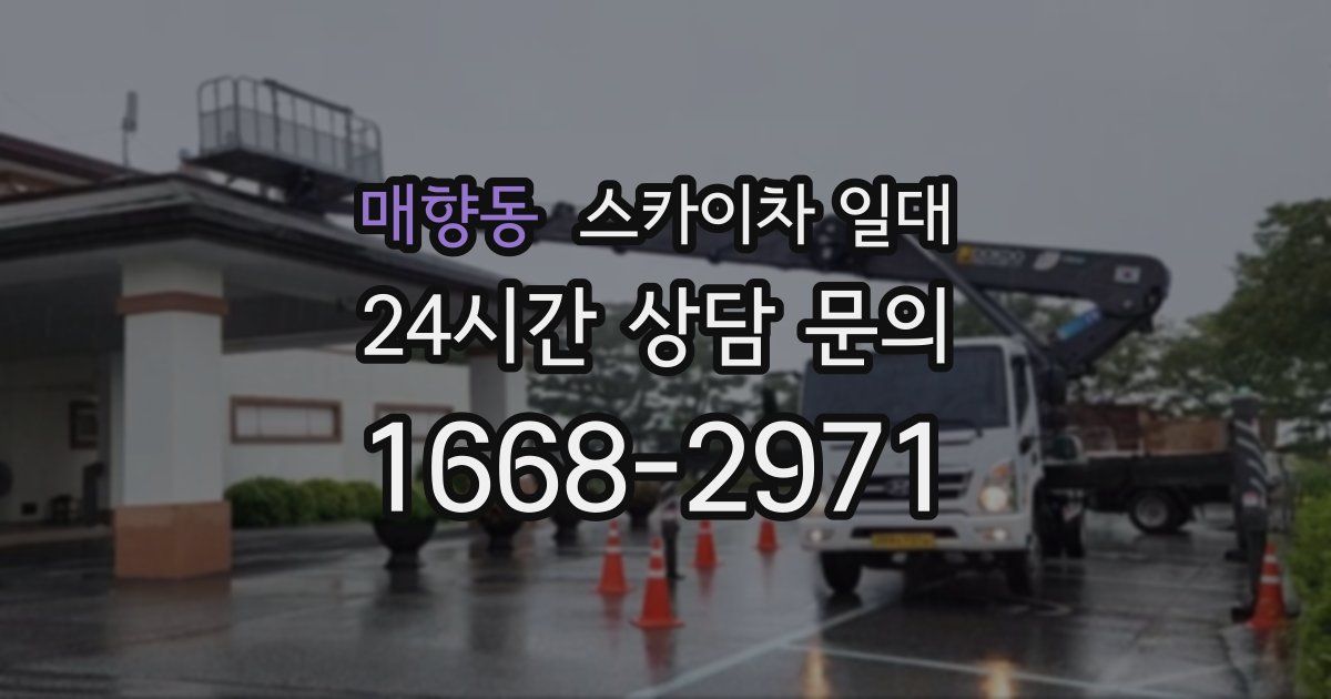 매향동 스카이차 일대