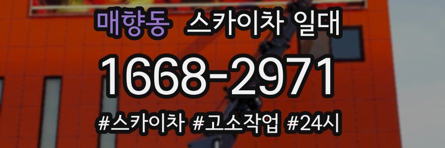 매향동 스카이차 일대
