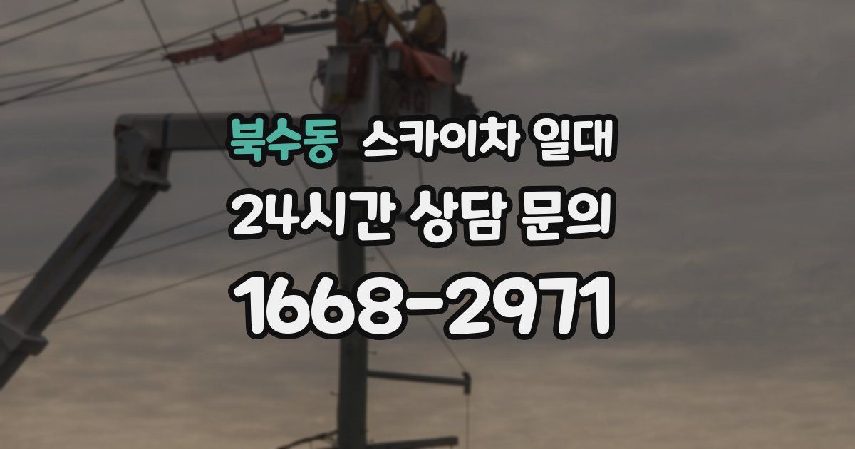 북수동 스카이차 일대
