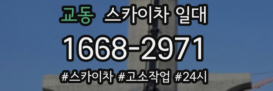 교동 스카이차 일대