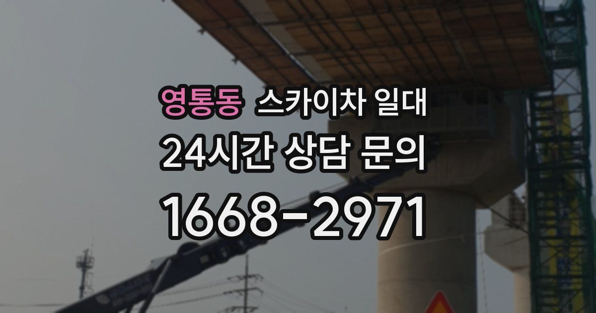 영통동 스카이차 일대