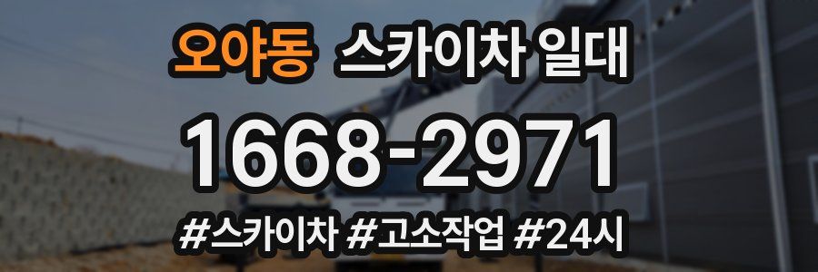 오야동 스카이차 일대
