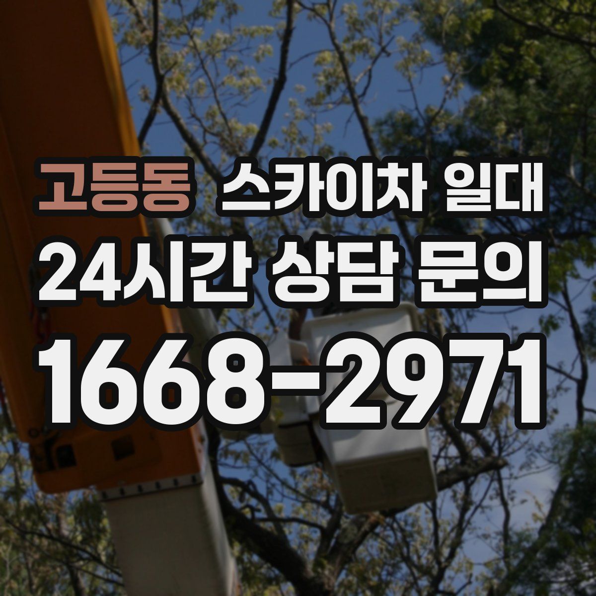 고등동 스카이차 일대