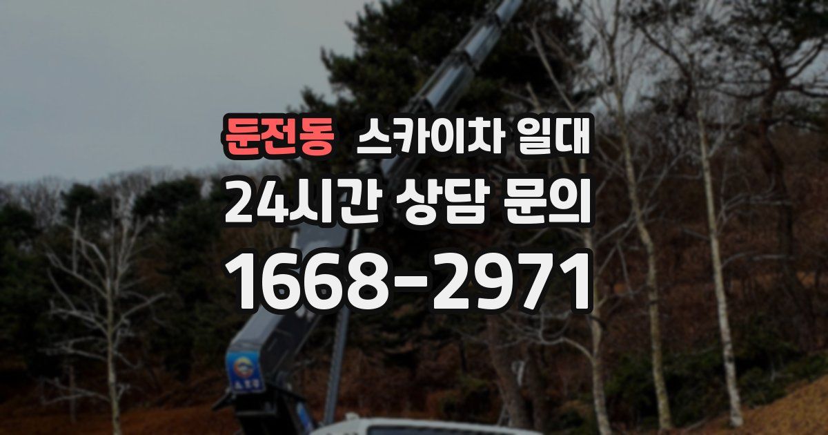 둔전동 스카이차 일대