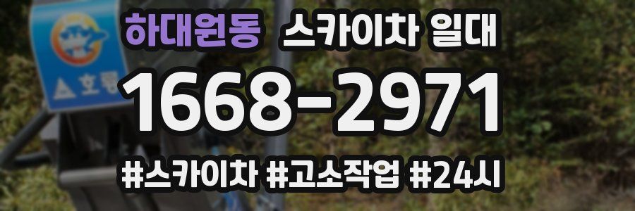 하대원동 스카이차 일대