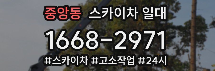 중앙동 스카이차 일대