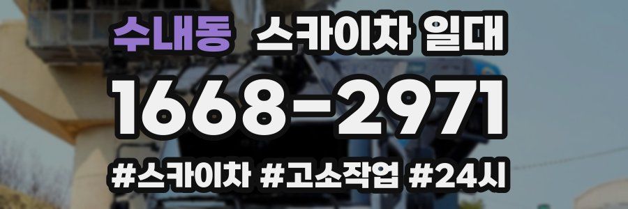 수내동 스카이차 일대