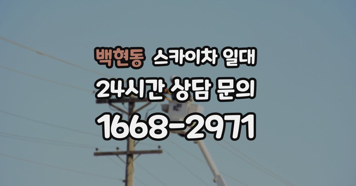 백현동 스카이차 일대