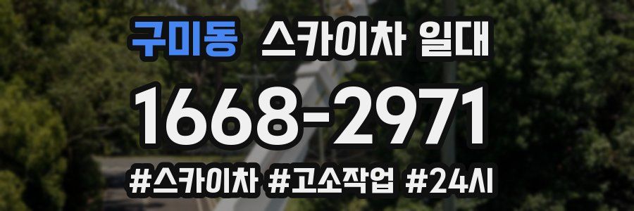 구미동 스카이차 일대